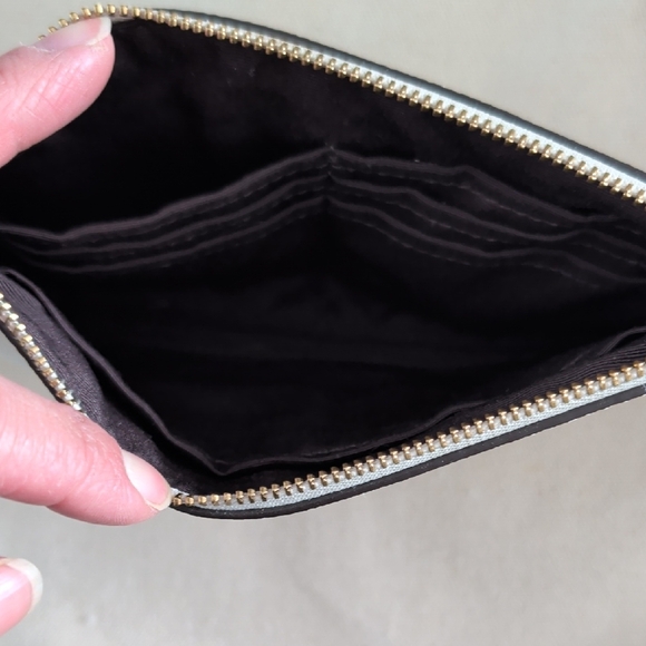 Coach Light Gray Wristlet Clutch - Picture 3 of 4